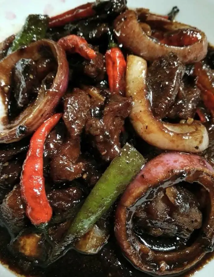 Resepi daging black pepper ala thai