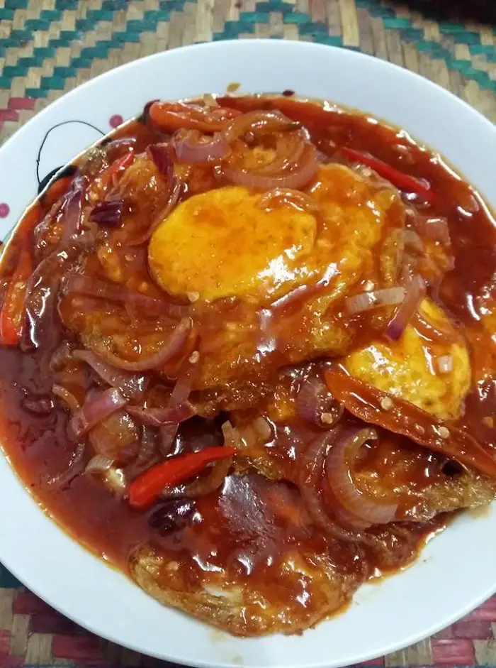 Resipi telur masak sos