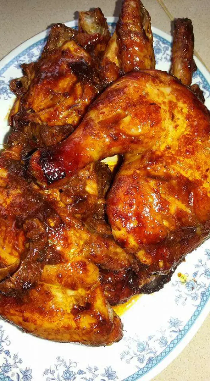 Resepi Ayam Panggang Madu Lada Hitam Versi Oven  Bidadari.My