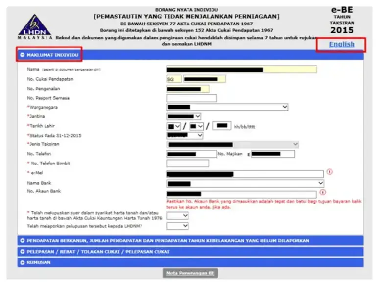 Cara Isi E-Filing 2023 Online Cukai Pendapatan Bagi First Timer ...