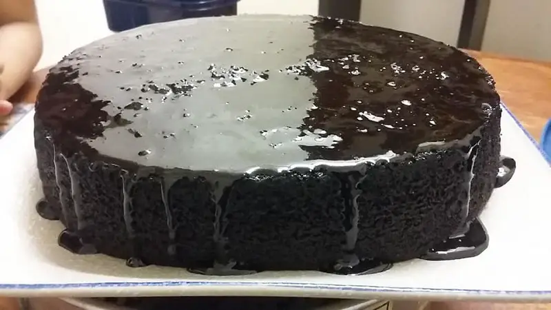 kek coklat kukus lembut